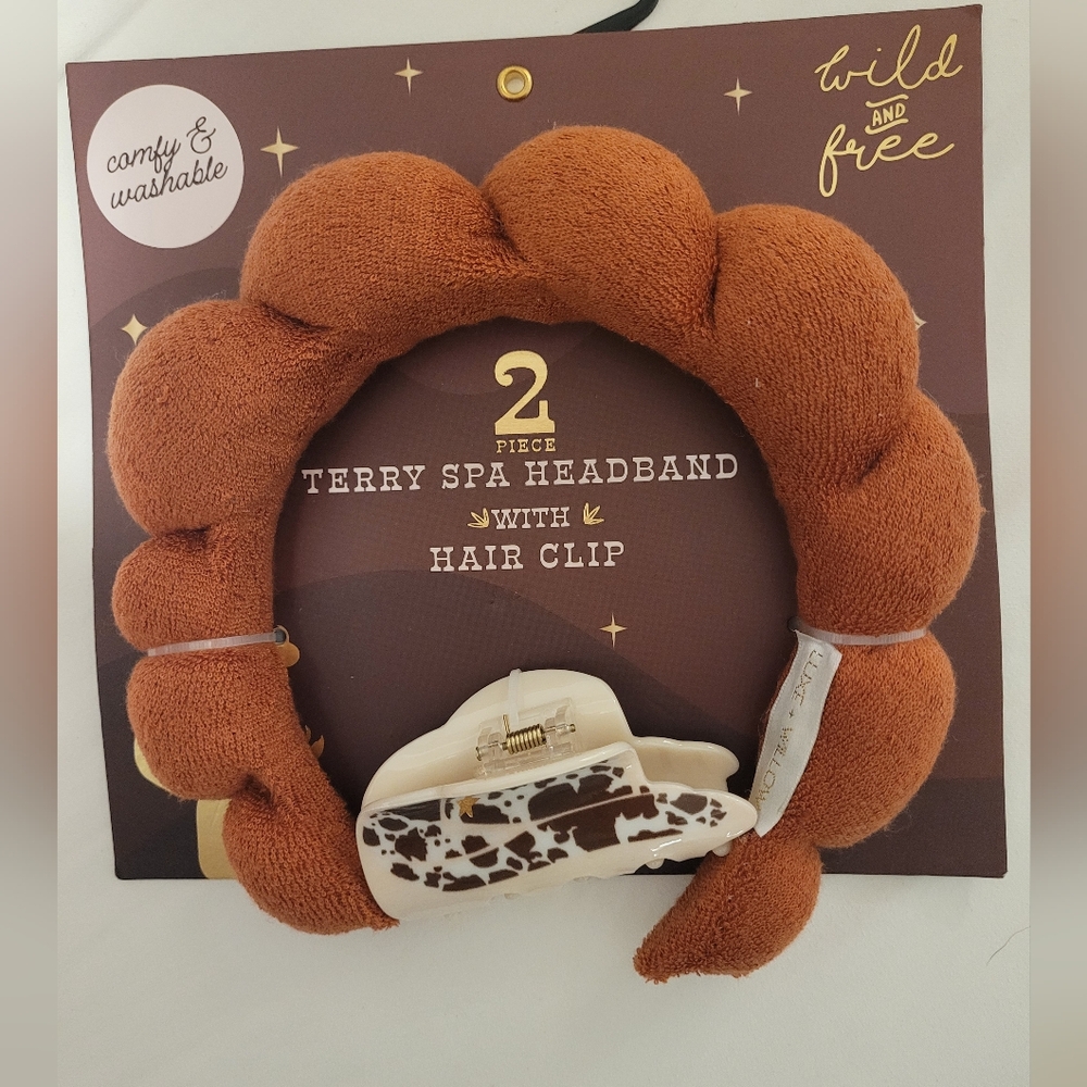 Spa headband & hairclip set NWT